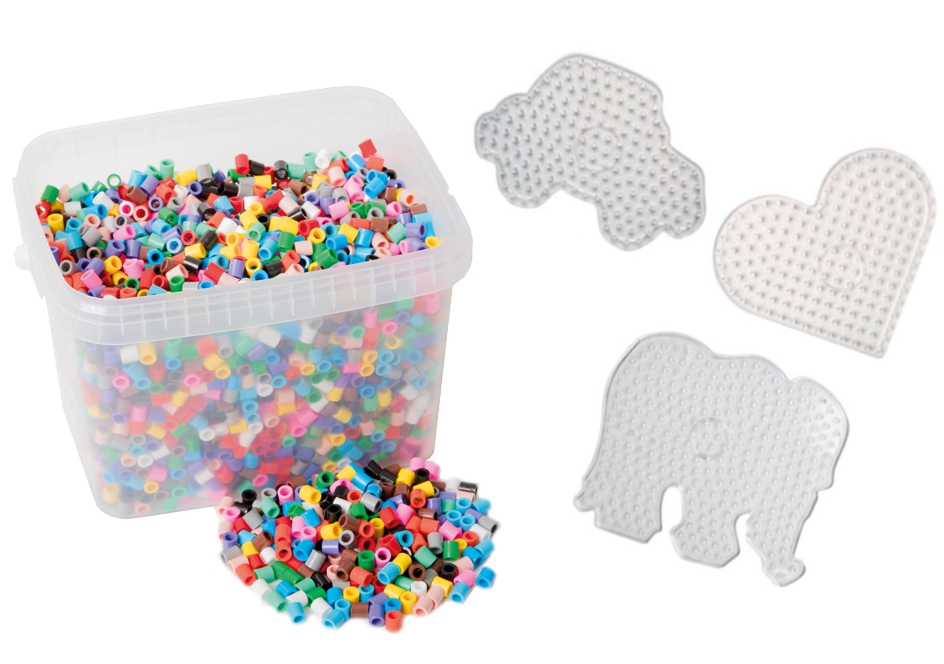 B�gelperlen Jumbo 10mm XXL  BUNTER MIX + Vorlagen