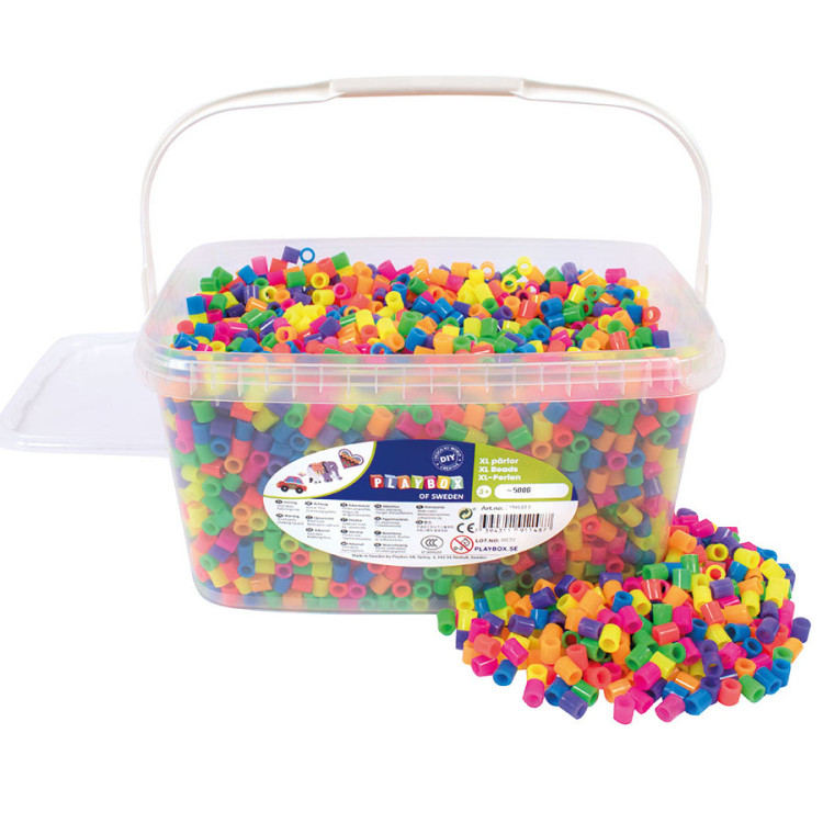B�gelperlen Jumbo 10mm XXL  NEON MIX
