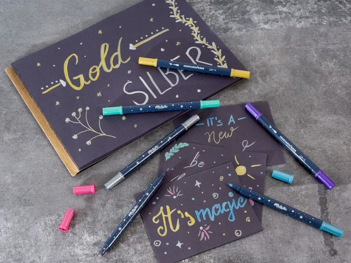 Fasermaler DUO Metallic Marker EFA 6er