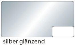 Glanz-Fotokarton 300g SILBER 10 Blatt